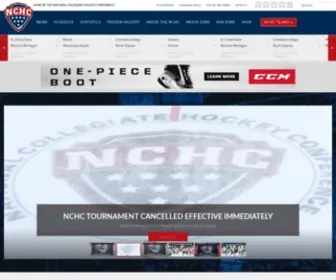 NCHchockey.com(National Collegiate Hockey Conference) Screenshot