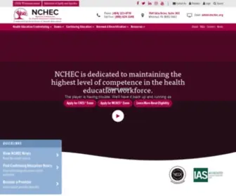 Nchec.org(Health Education Specialist Certification) Screenshot
