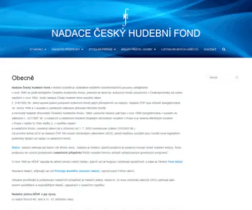 NCHF.cz(NADACE) Screenshot