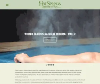 Nchotsprings.com(Hot Springs Resort & Spa) Screenshot