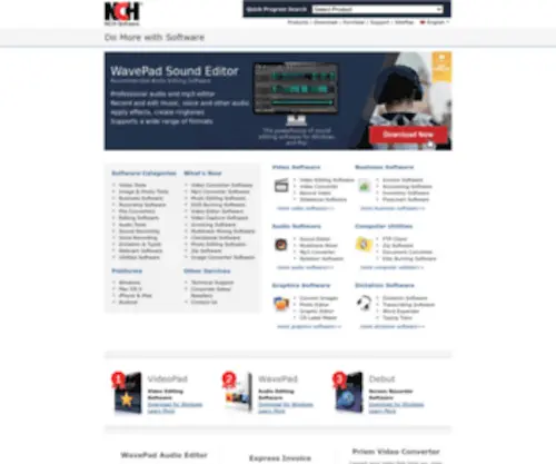NChsoftware.com(NCH Software) Screenshot