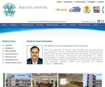 NChsurat.org(New Civil Hospital) Screenshot