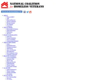 NCHV.org(National Coalition for Homeless Veterans) Screenshot