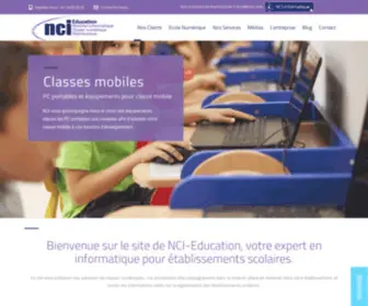 Nci-Education.fr(Solutions Informatiques pour les Classes de vos Ecoles) Screenshot