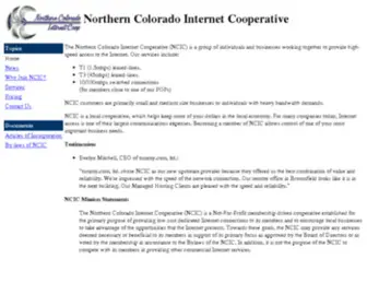 Ncic.net(Northern Colorado Internet Cooperative) Screenshot