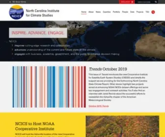 Ncics.org(The north carolina institute for climate studies) Screenshot