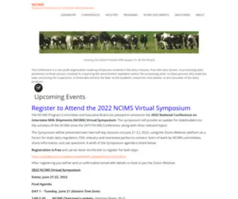 Ncims.org(National Conference on Interstate Milk Shipments) Screenshot