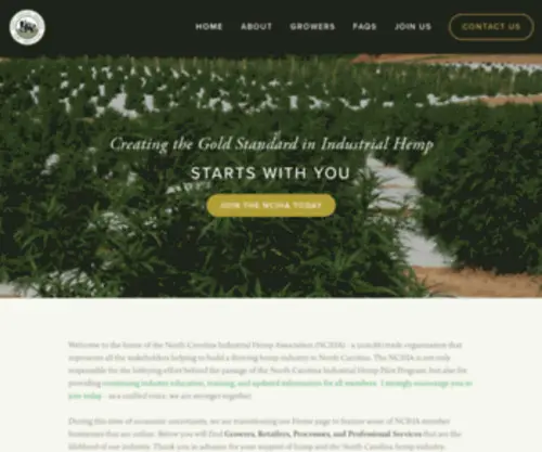 Ncindhemp.org(North Carolina Industrial Hemp Association) Screenshot