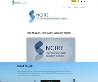 Ncire.org(Northern California Institute for Research and Education) Screenshot