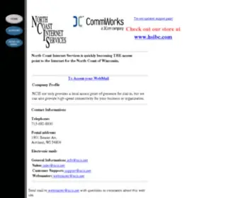 Ncis.net(North Coast Internet Services) Screenshot