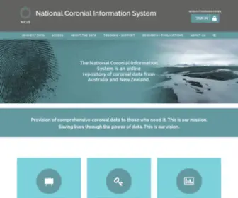 Ncis.org.au(National Coronial Information System (NCIS)) Screenshot