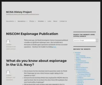 Ncisahistory.org(NCISA History Project) Screenshot