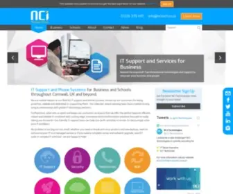 Ncitech.co.uk(IT Support for Business and Schools in Cornwall) Screenshot