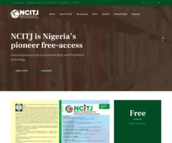 Ncitj.com(Joomla template for alumni and university) Screenshot