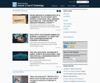 Ncjolt.org(NC Journal of Law & Technology) Screenshot