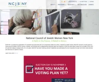 NCJWNY.org(National Council of Jewish Women New York Section) Screenshot