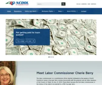 Nclabor.com(NC Department of Labor) Screenshot