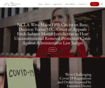 Nclalegal.org(Fighting the Administrative State) Screenshot