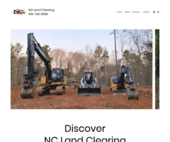 Nclandclearing.com(NC Land Clearing) Screenshot