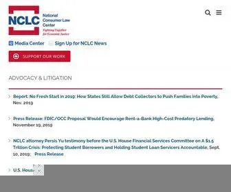 NCLC.org(The National Consumer Law Center) Screenshot