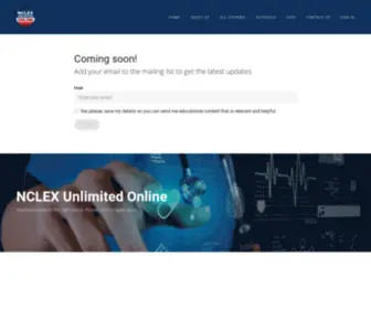 Nclex-Unlimited.com(NCLEX Unlimited Online) Screenshot