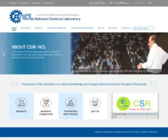 NCL.res.in(National Chemical Laboratory) Screenshot