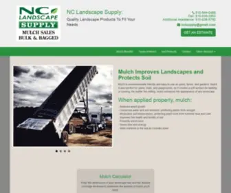 NClsupply.com(Mulch Improves Landscapes and Protects Soil) Screenshot