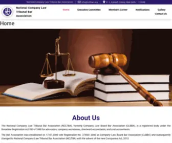 NCLtbar.org(The National Company Law Tribunal Bar Association) Screenshot