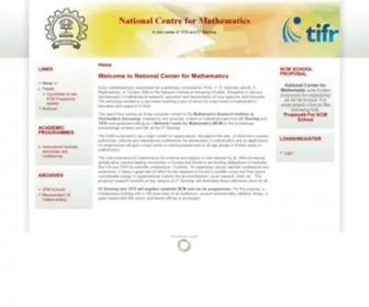 Ncmath.org(National Centre for Mathematics) Screenshot