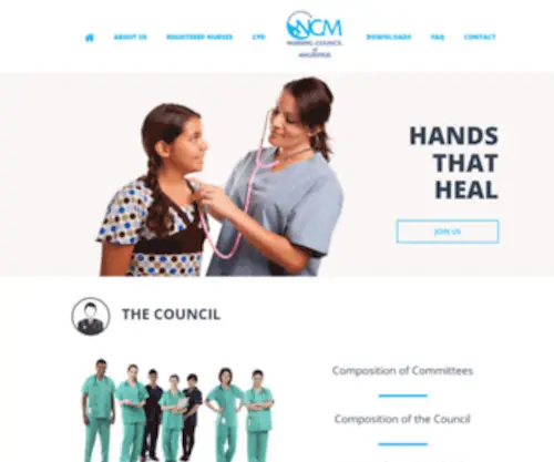 Ncmauritius.org(Nursing Council Mauritius) Screenshot