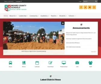 NCMCS.org(Moore county schools) Screenshot