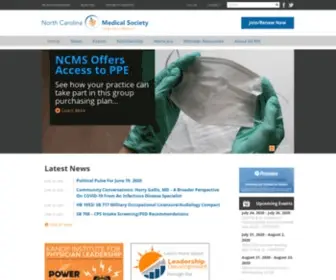 Ncmedsoc.org(North Carolina Medical Society) Screenshot