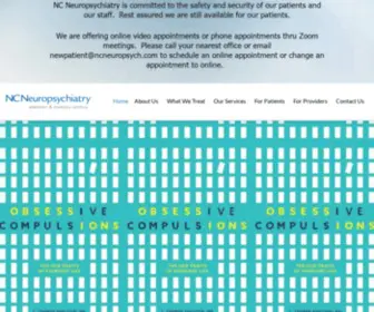 Ncneuropsych.com(NC Neuropsychiatry Attention & Memory Centers) Screenshot