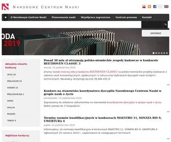 NCN.gov.pl(Strona główna) Screenshot