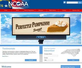 Ncoaa.net(North Carolina Outdoor Advertising Association) Screenshot