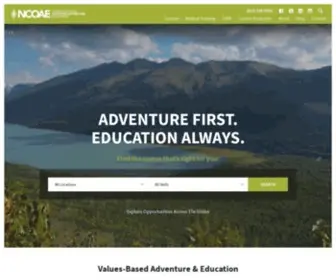 Ncoae.org(Adventure based education courses and trainings NCOAE) Screenshot