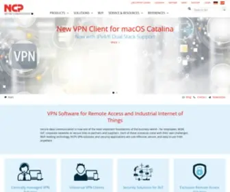 NCP-E.com(VPN Software für Remote Access und Industrie 4.0. Über 40% TCO Einsparung. Außerdem) Screenshot