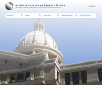 NCPJ.org(National College of Probate Judges) Screenshot