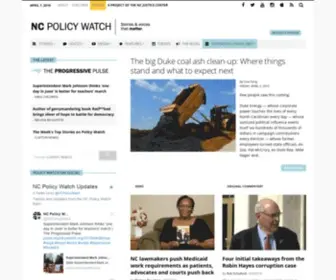Ncpolicywatch.com(NC Newsline) Screenshot