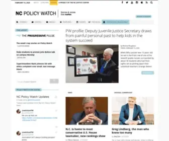 Ncpolicywatch.org(Stories and voice that matter) Screenshot