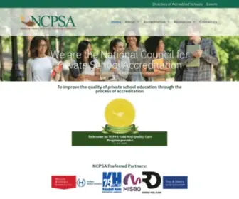 NCpsa.org(National Council for Private School Accreditation) Screenshot