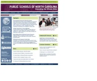 Ncpublicschools.org(NC DPI) Screenshot