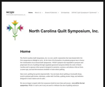 NCqsi.org(North Carolina Quilt Symposium) Screenshot