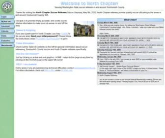 Ncrefs.org(North Chapter Soccer Referees Association) Screenshot