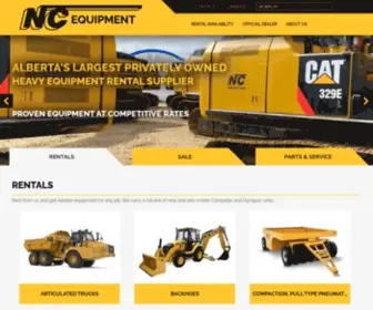 Ncrent.com(NC Equipment Ltd) Screenshot