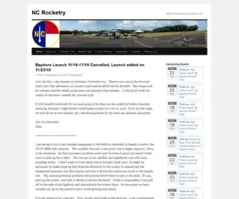 Ncrockets.org(NC Rocketry) Screenshot