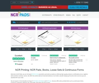 NCrpads.co.uk(NCR Pads) Screenshot