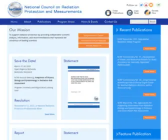 NCrponline.org(National Council on Radiation Protection & Measurements) Screenshot