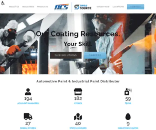 NCS-Coatings.com(National Coatings and Supplies) Screenshot