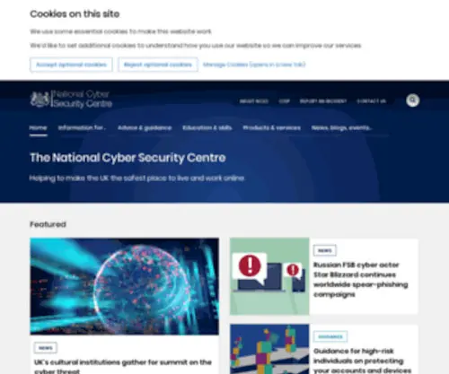 NCSC.gov.uk(The national cyber security centre (ncsc)) Screenshot